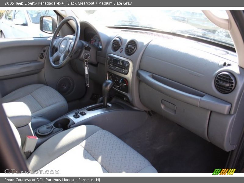 Black Clearcoat / Medium Slate Gray 2005 Jeep Liberty Renegade 4x4