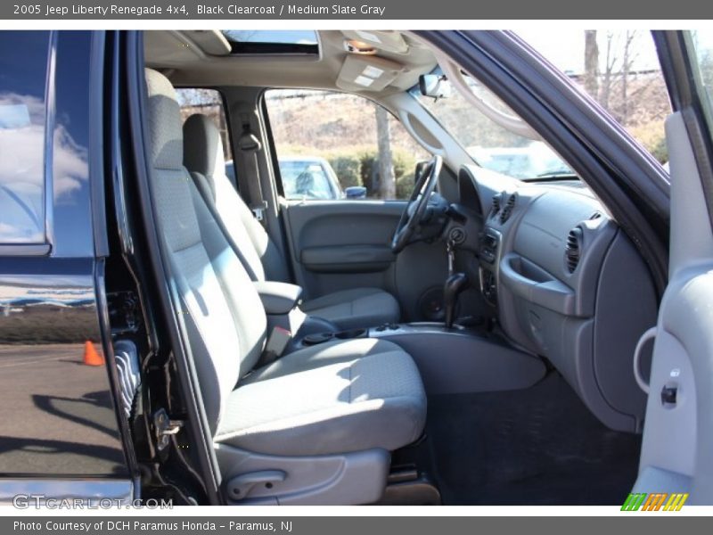 Black Clearcoat / Medium Slate Gray 2005 Jeep Liberty Renegade 4x4