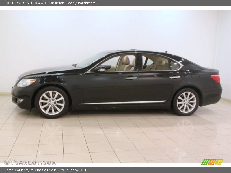 Obsidian Black / Parchment 2011 Lexus LS 460 AWD
