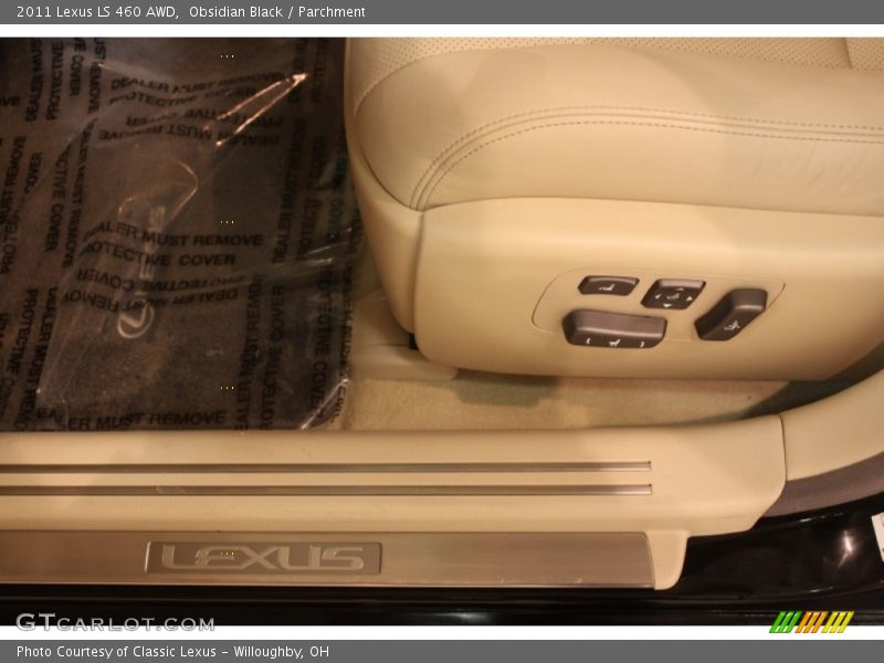 Obsidian Black / Parchment 2011 Lexus LS 460 AWD
