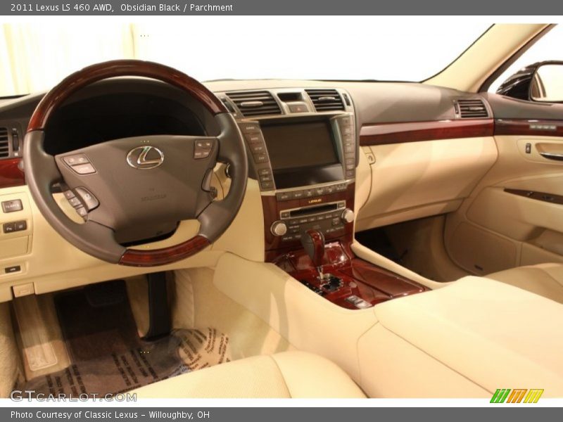 Obsidian Black / Parchment 2011 Lexus LS 460 AWD
