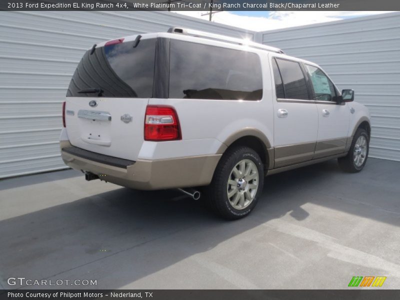 White Platinum Tri-Coat / King Ranch Charcoal Black/Chaparral Leather 2013 Ford Expedition EL King Ranch 4x4