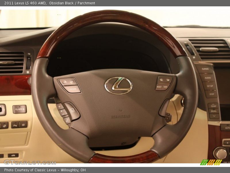 Obsidian Black / Parchment 2011 Lexus LS 460 AWD