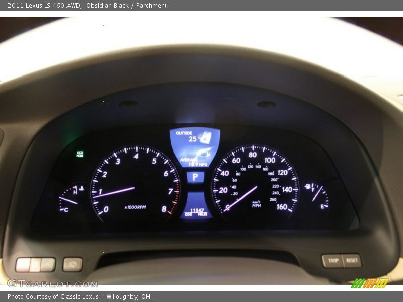 Obsidian Black / Parchment 2011 Lexus LS 460 AWD