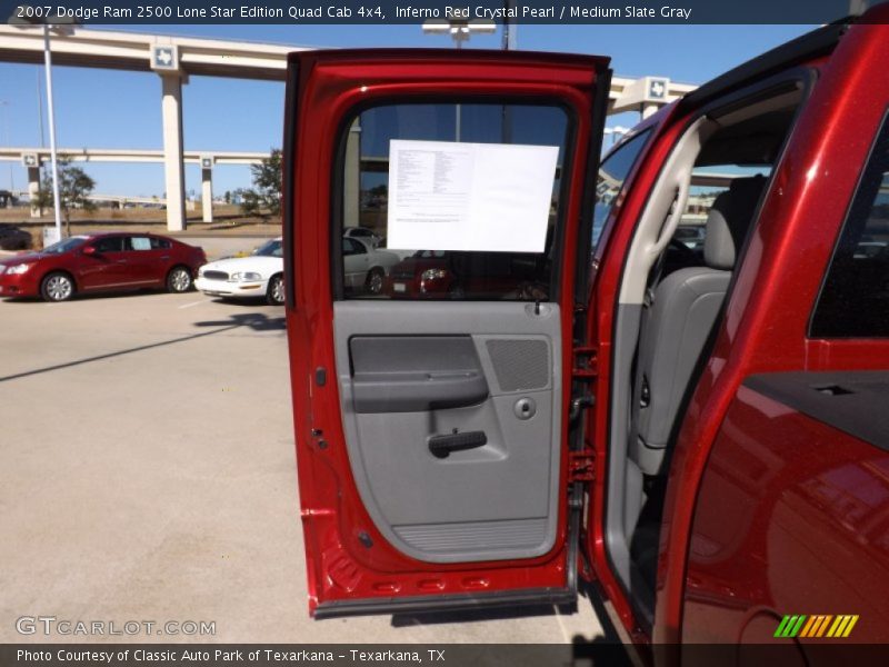 Inferno Red Crystal Pearl / Medium Slate Gray 2007 Dodge Ram 2500 Lone Star Edition Quad Cab 4x4