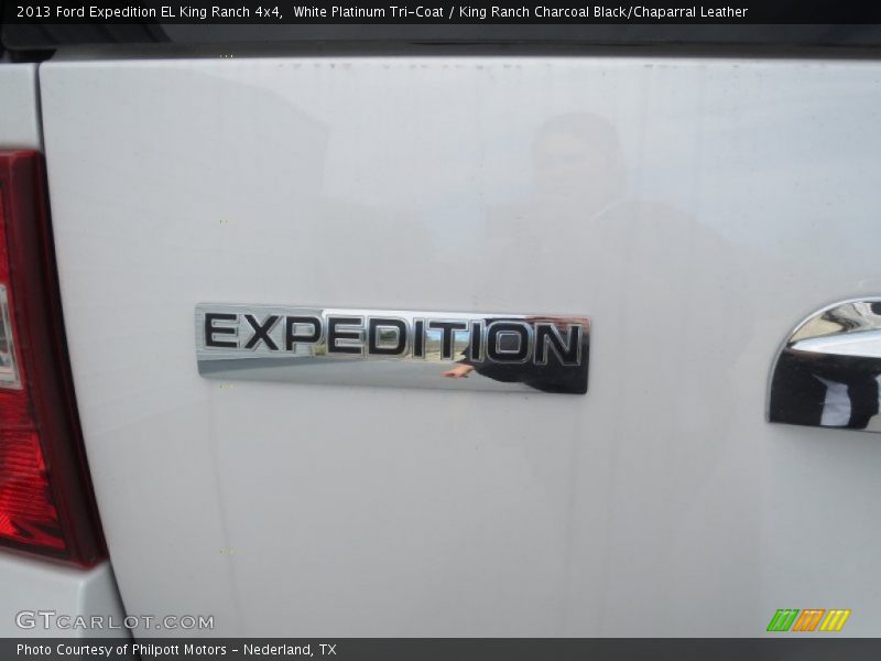 White Platinum Tri-Coat / King Ranch Charcoal Black/Chaparral Leather 2013 Ford Expedition EL King Ranch 4x4