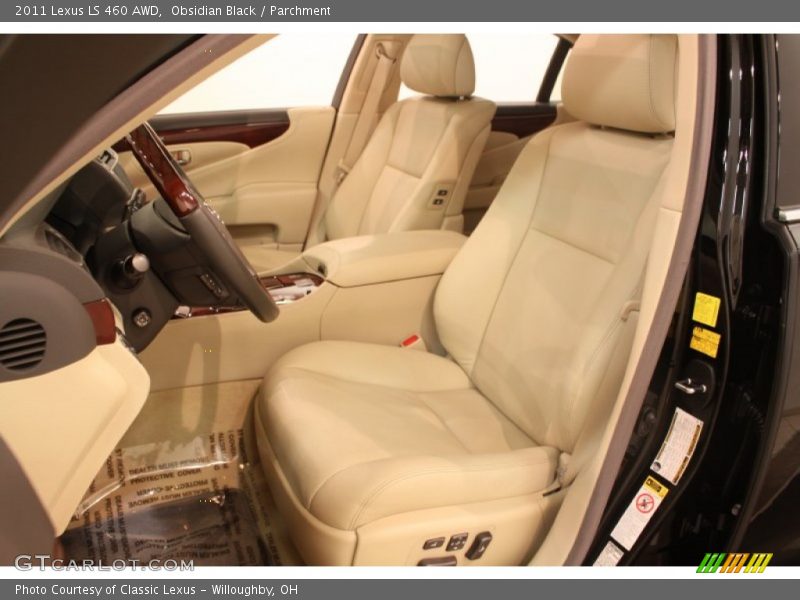 Obsidian Black / Parchment 2011 Lexus LS 460 AWD