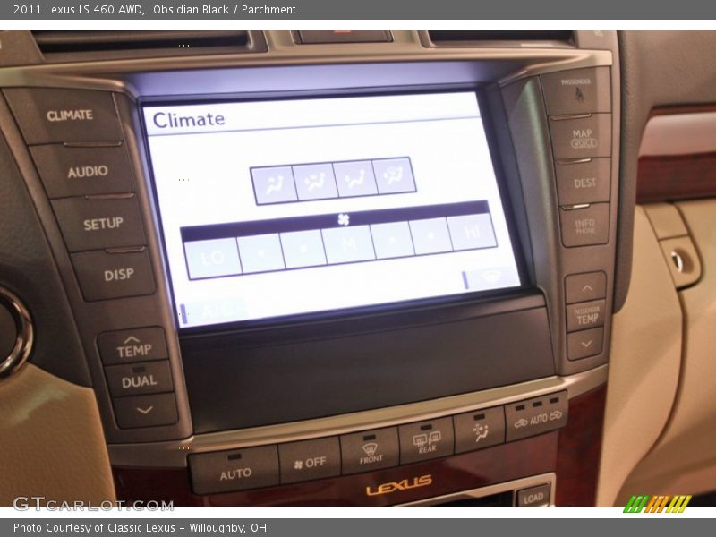 Obsidian Black / Parchment 2011 Lexus LS 460 AWD