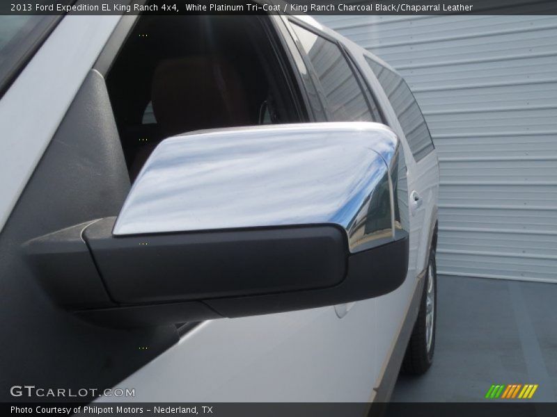 White Platinum Tri-Coat / King Ranch Charcoal Black/Chaparral Leather 2013 Ford Expedition EL King Ranch 4x4
