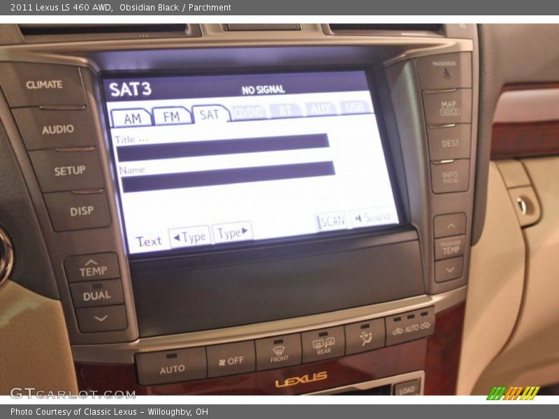Obsidian Black / Parchment 2011 Lexus LS 460 AWD