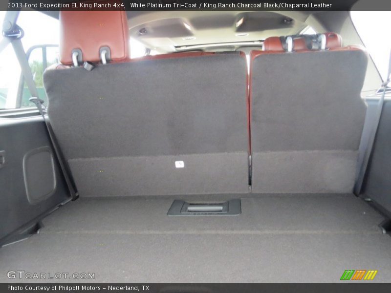 White Platinum Tri-Coat / King Ranch Charcoal Black/Chaparral Leather 2013 Ford Expedition EL King Ranch 4x4