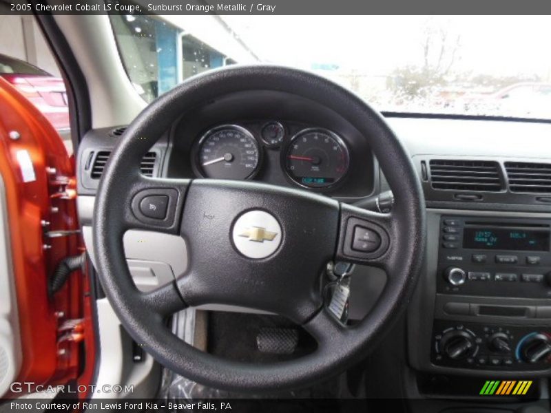 Sunburst Orange Metallic / Gray 2005 Chevrolet Cobalt LS Coupe
