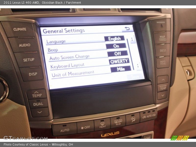 Obsidian Black / Parchment 2011 Lexus LS 460 AWD