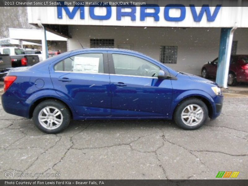 Blue Topaz Metallic / Jet Black/Dark Titanium 2013 Chevrolet Sonic LT Sedan