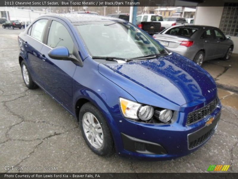 Blue Topaz Metallic / Jet Black/Dark Titanium 2013 Chevrolet Sonic LT Sedan