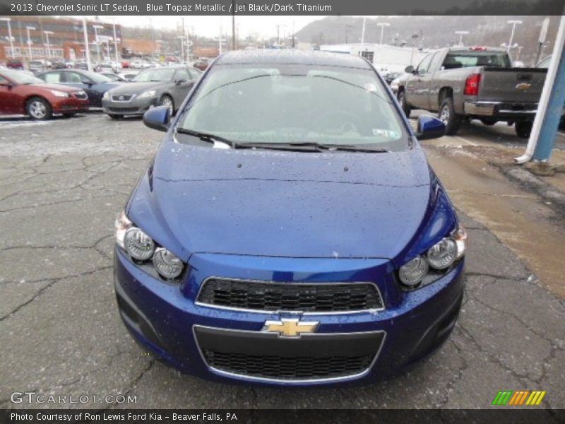Blue Topaz Metallic / Jet Black/Dark Titanium 2013 Chevrolet Sonic LT Sedan