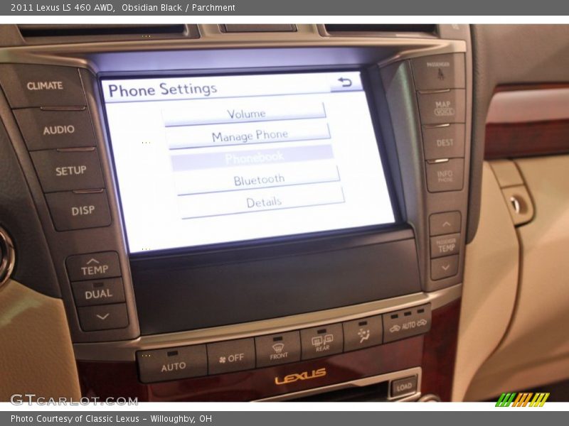 Obsidian Black / Parchment 2011 Lexus LS 460 AWD