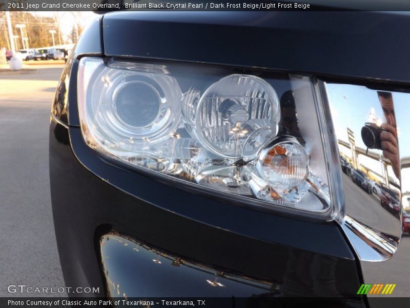 Brilliant Black Crystal Pearl / Dark Frost Beige/Light Frost Beige 2011 Jeep Grand Cherokee Overland