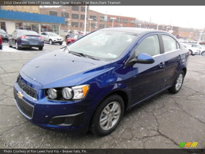 Blue Topaz Metallic / Jet Black/Dark Titanium 2013 Chevrolet Sonic LT Sedan