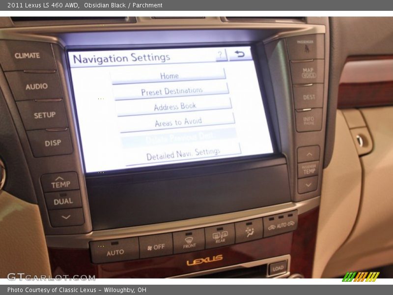 Obsidian Black / Parchment 2011 Lexus LS 460 AWD