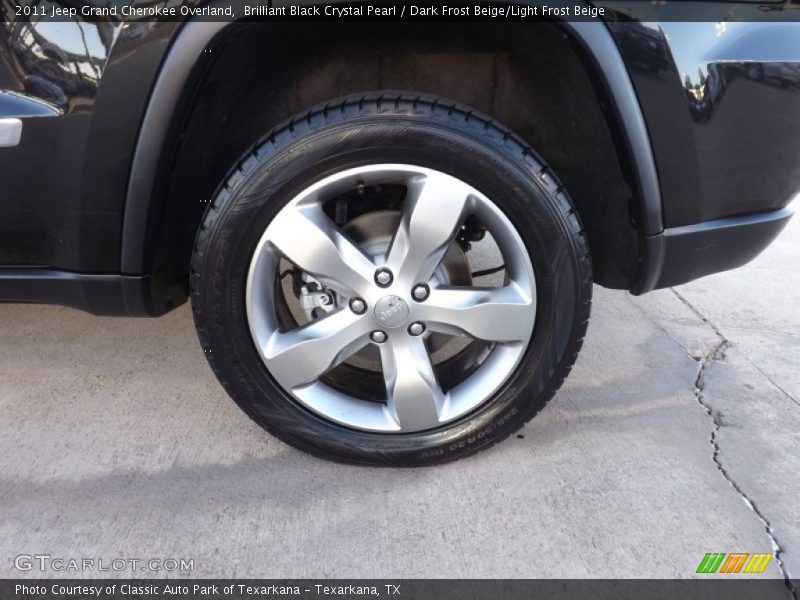 Brilliant Black Crystal Pearl / Dark Frost Beige/Light Frost Beige 2011 Jeep Grand Cherokee Overland