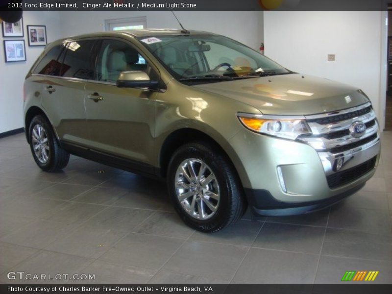 Ginger Ale Metallic / Medium Light Stone 2012 Ford Edge Limited