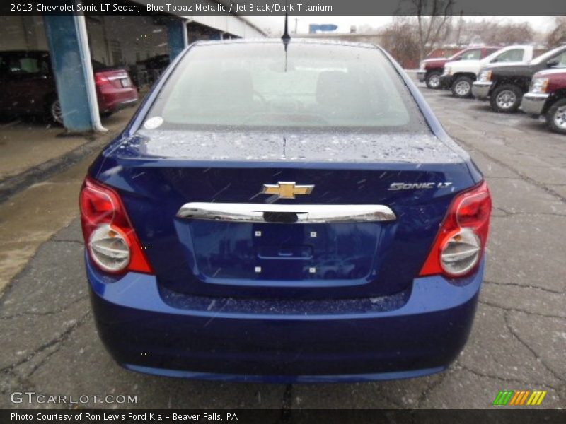 Blue Topaz Metallic / Jet Black/Dark Titanium 2013 Chevrolet Sonic LT Sedan