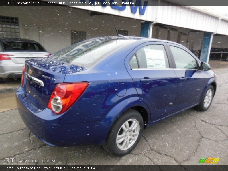 Blue Topaz Metallic / Jet Black/Dark Titanium 2013 Chevrolet Sonic LT Sedan