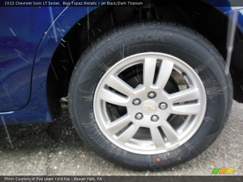 Blue Topaz Metallic / Jet Black/Dark Titanium 2013 Chevrolet Sonic LT Sedan