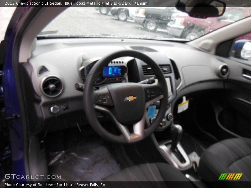 Blue Topaz Metallic / Jet Black/Dark Titanium 2013 Chevrolet Sonic LT Sedan