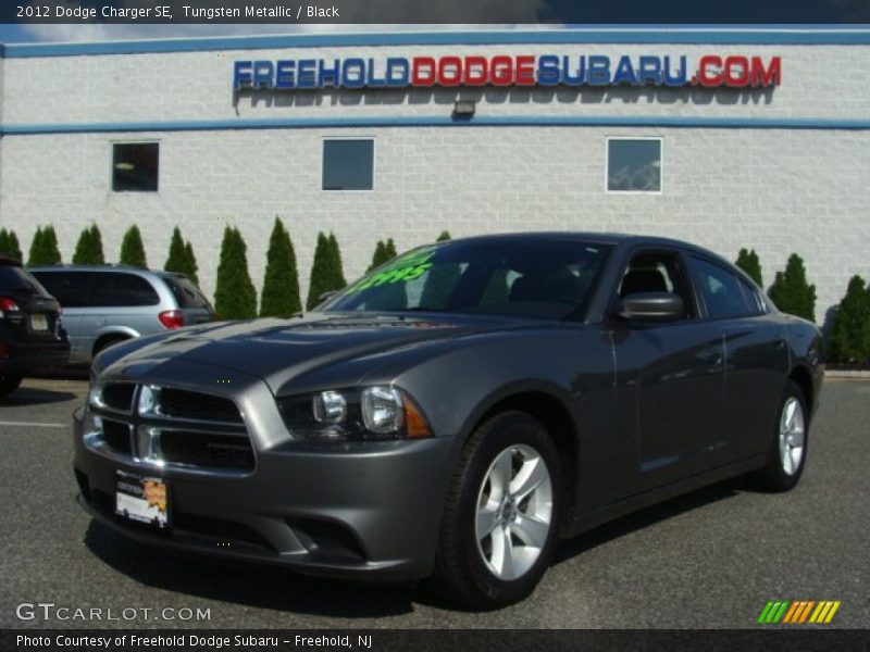 Tungsten Metallic / Black 2012 Dodge Charger SE
