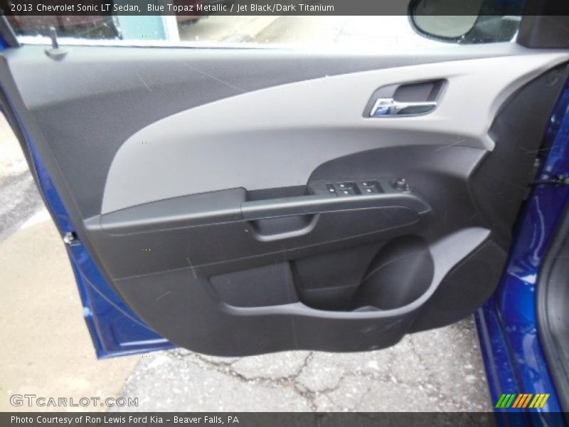 Blue Topaz Metallic / Jet Black/Dark Titanium 2013 Chevrolet Sonic LT Sedan