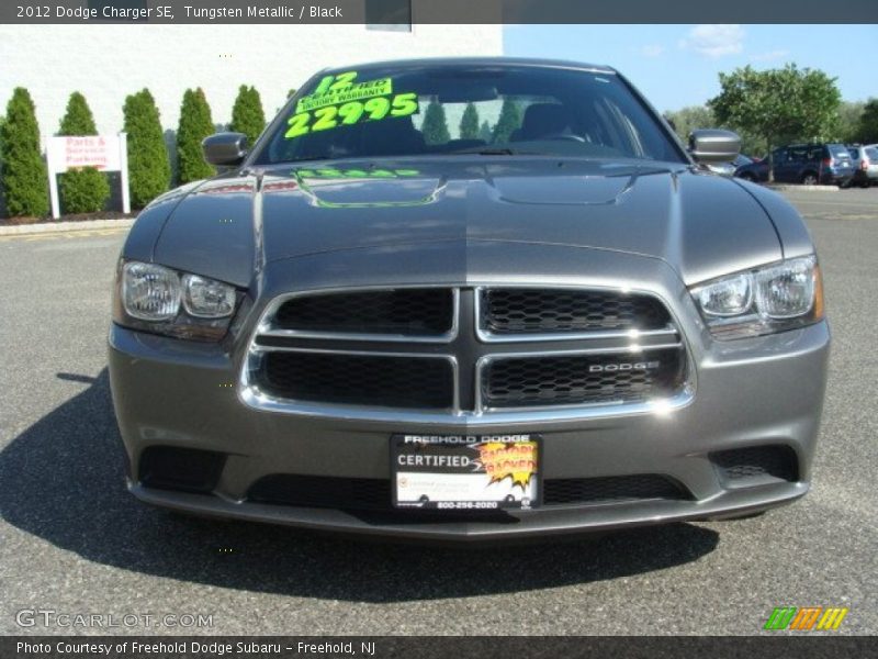 Tungsten Metallic / Black 2012 Dodge Charger SE