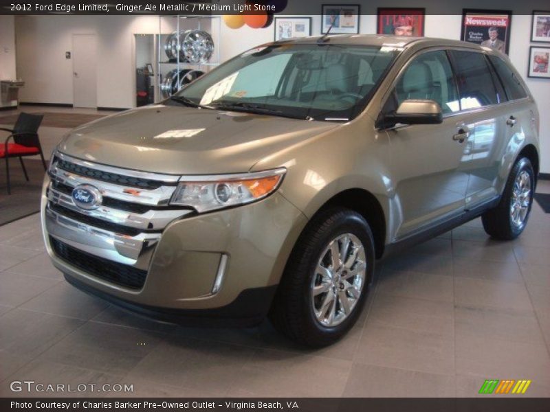 Ginger Ale Metallic / Medium Light Stone 2012 Ford Edge Limited
