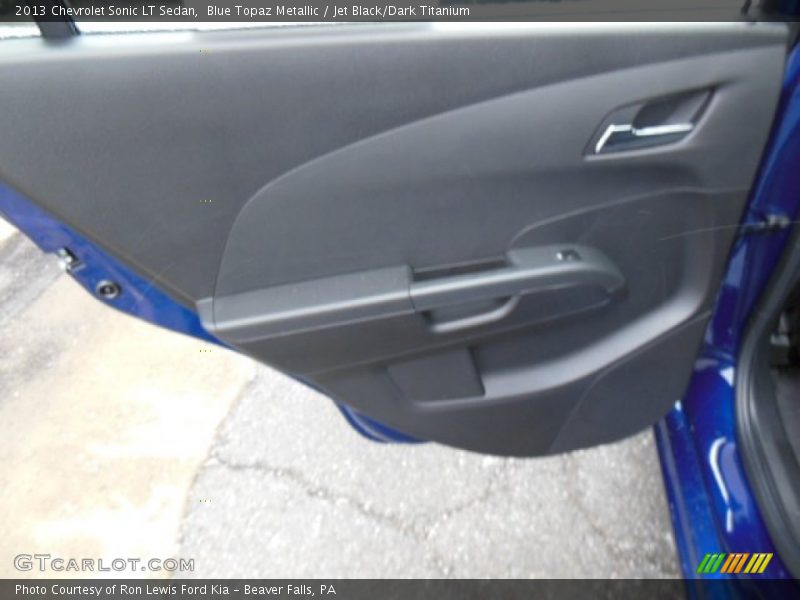 Blue Topaz Metallic / Jet Black/Dark Titanium 2013 Chevrolet Sonic LT Sedan