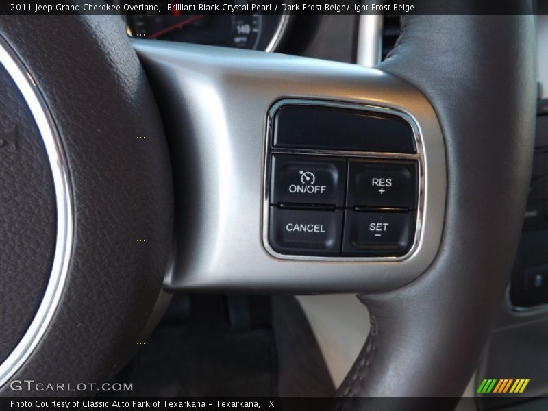 Brilliant Black Crystal Pearl / Dark Frost Beige/Light Frost Beige 2011 Jeep Grand Cherokee Overland