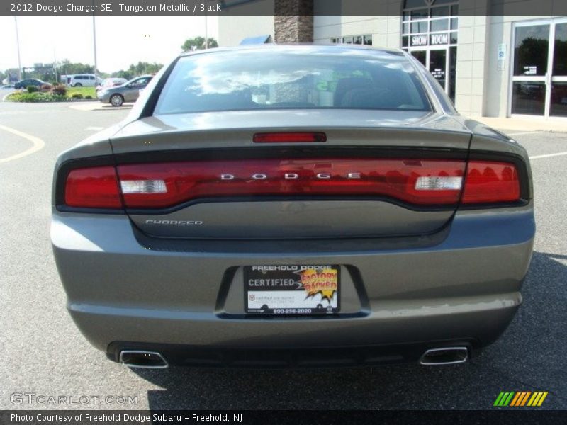 Tungsten Metallic / Black 2012 Dodge Charger SE