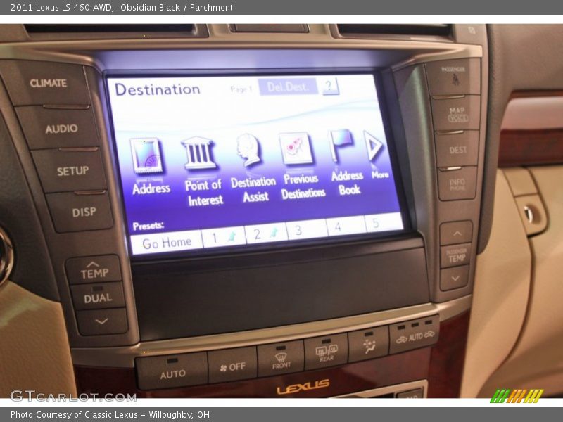 Obsidian Black / Parchment 2011 Lexus LS 460 AWD