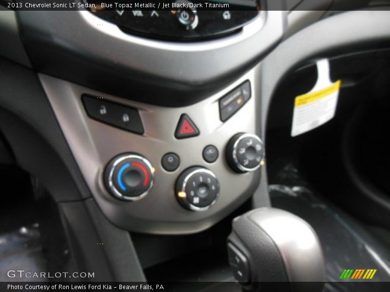 Blue Topaz Metallic / Jet Black/Dark Titanium 2013 Chevrolet Sonic LT Sedan
