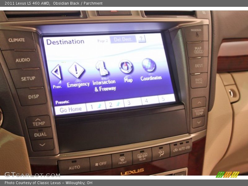 Obsidian Black / Parchment 2011 Lexus LS 460 AWD