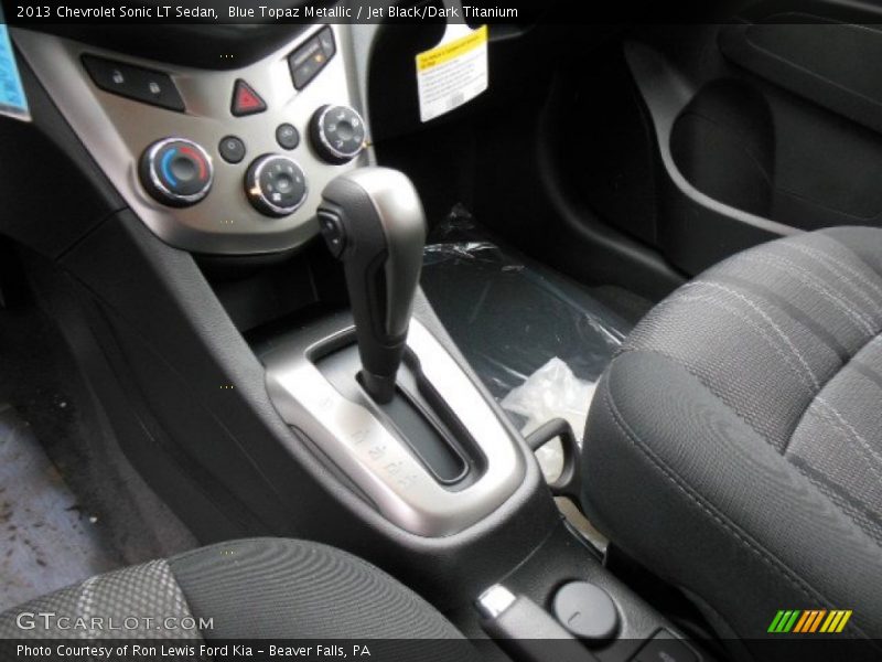 Blue Topaz Metallic / Jet Black/Dark Titanium 2013 Chevrolet Sonic LT Sedan