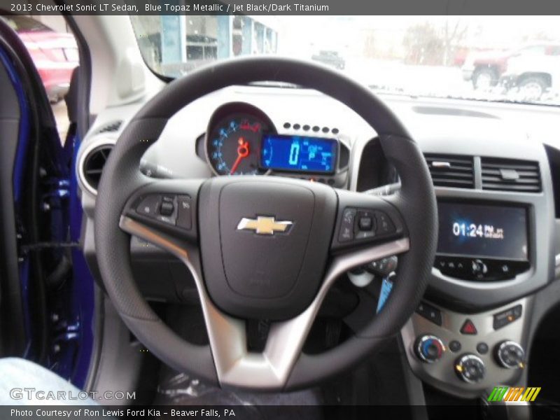 Blue Topaz Metallic / Jet Black/Dark Titanium 2013 Chevrolet Sonic LT Sedan
