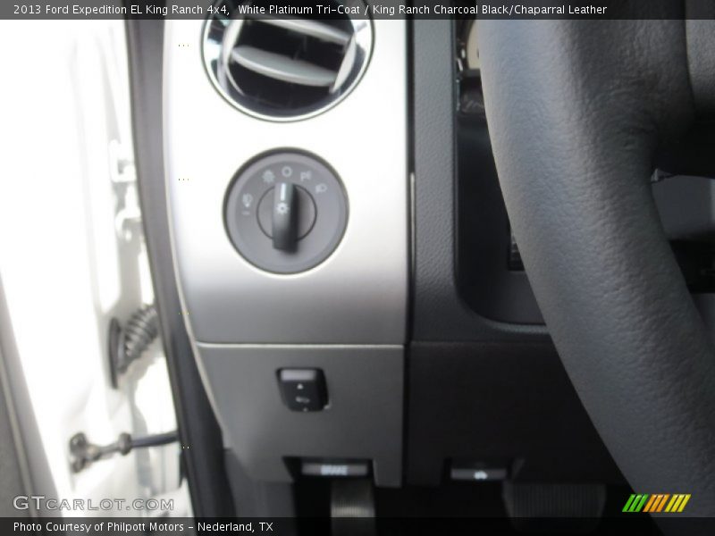 White Platinum Tri-Coat / King Ranch Charcoal Black/Chaparral Leather 2013 Ford Expedition EL King Ranch 4x4