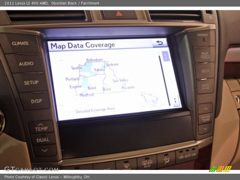 Obsidian Black / Parchment 2011 Lexus LS 460 AWD