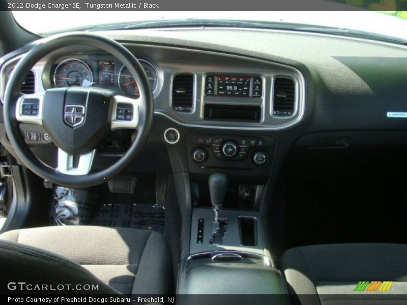 Tungsten Metallic / Black 2012 Dodge Charger SE