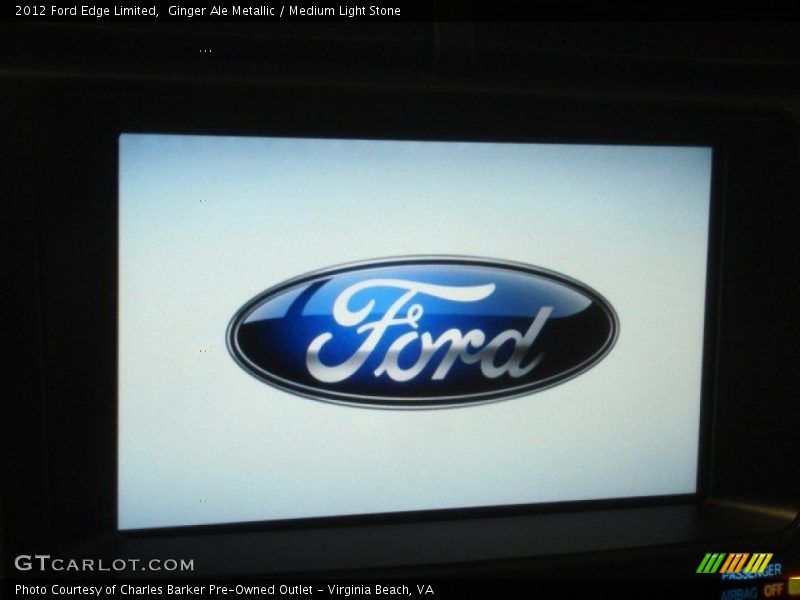 Ginger Ale Metallic / Medium Light Stone 2012 Ford Edge Limited