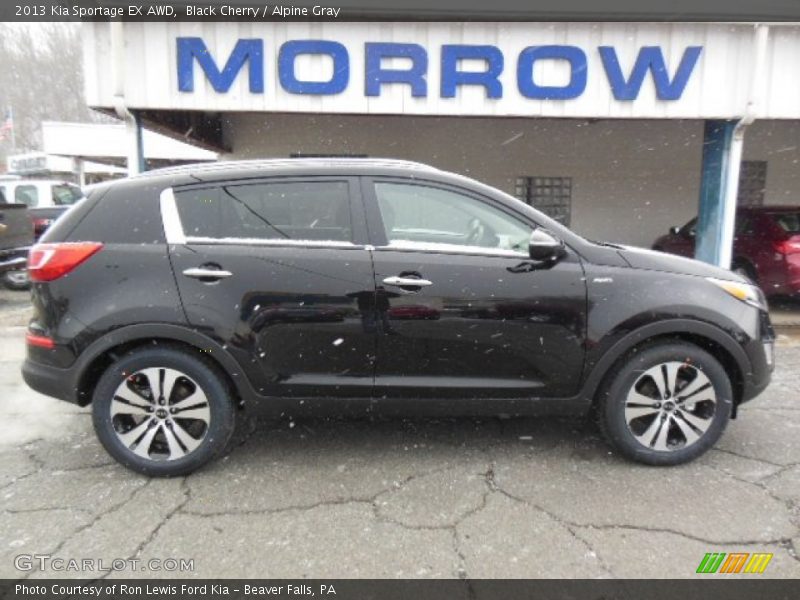 Black Cherry / Alpine Gray 2013 Kia Sportage EX AWD