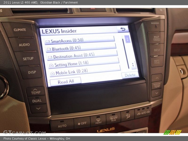Obsidian Black / Parchment 2011 Lexus LS 460 AWD
