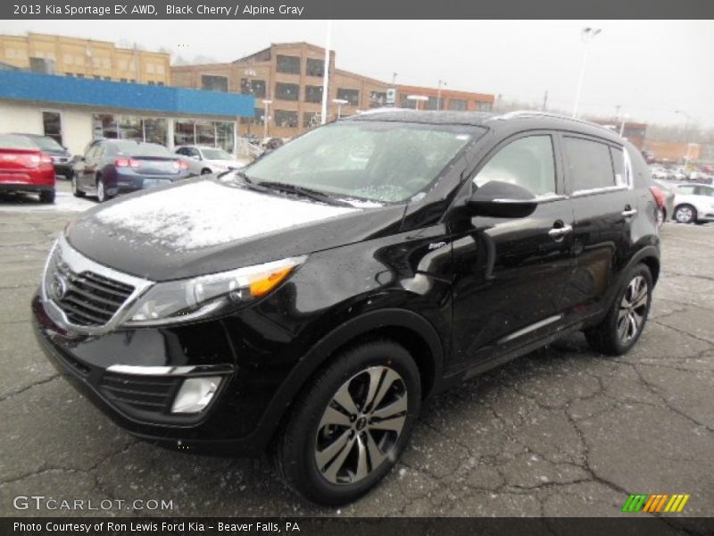 Black Cherry / Alpine Gray 2013 Kia Sportage EX AWD