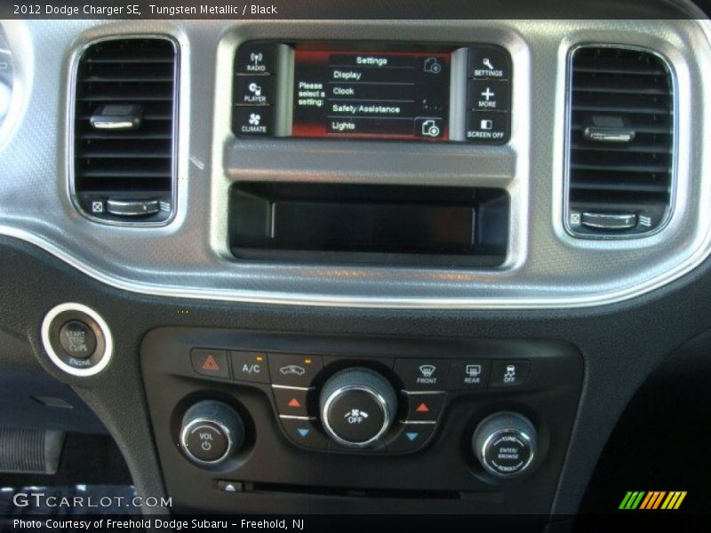 Tungsten Metallic / Black 2012 Dodge Charger SE